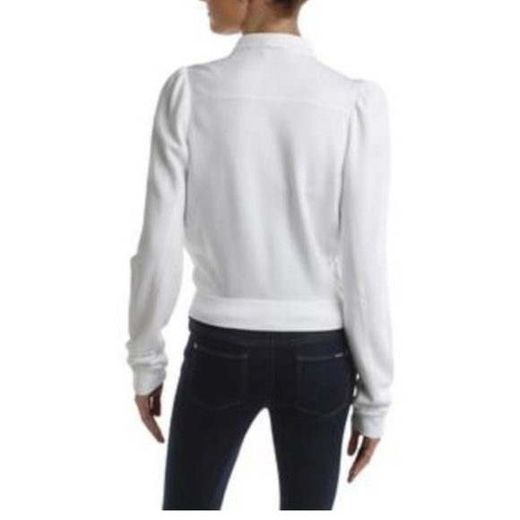 Free People Just For You Shirred White Jacket 🔥🔥HOST PICK🔥🔥 NWT - Picture 3 of 9